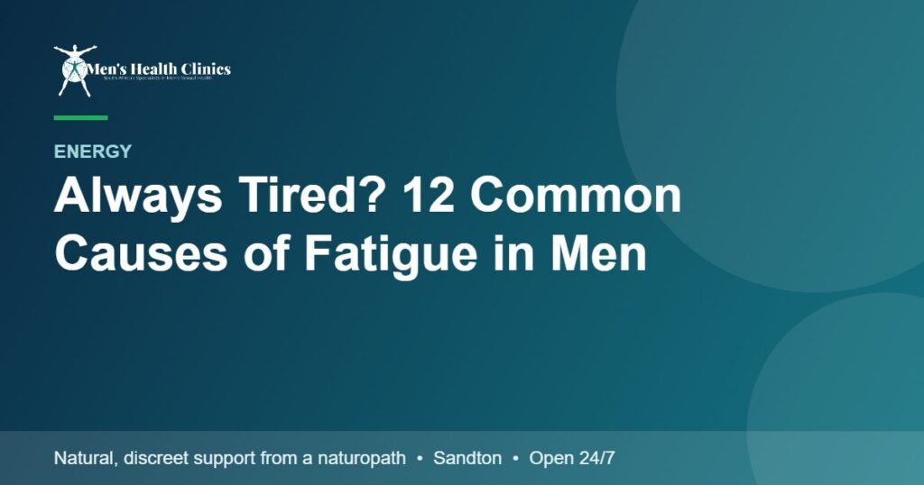 Always Tired? 12 Common Causes of Fatigue in Men 78 Always Tired? 12 Common Causes of Fatigue in Men