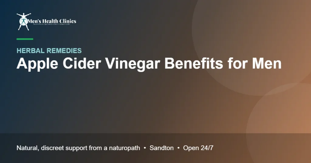 Apple Cider Vinegar Benefits for Men