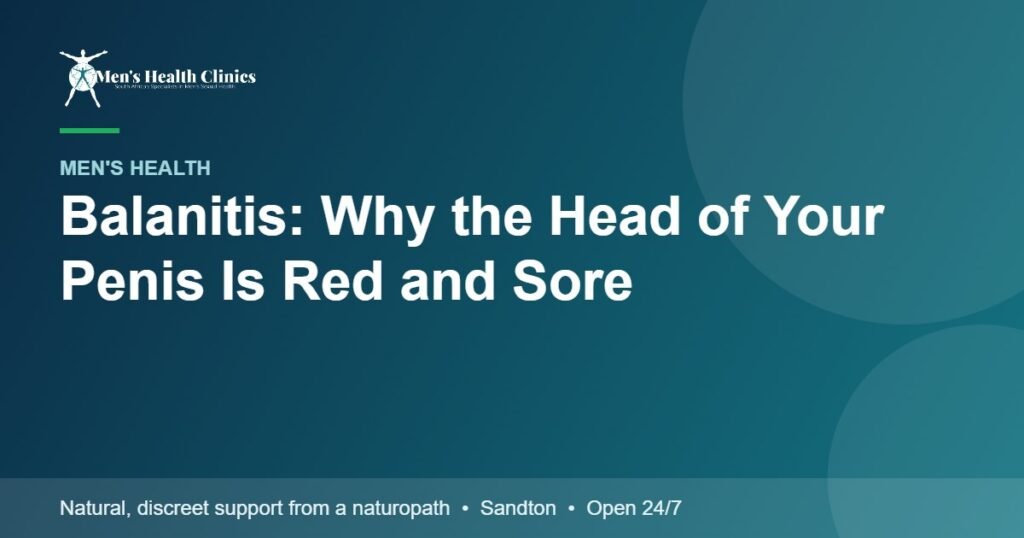 Balanitis: Why the Head of Your Penis Is Red and Sore