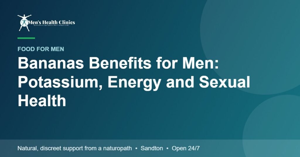 Bananas Benefits for Men: Potassium, Energy and Sexual Health 78 Bananas Benefits for Men: Potassium, Energy and Sexual Health