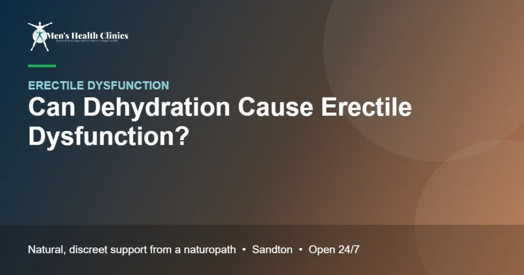 Can Dehydration Cause Erectile Dysfunction?