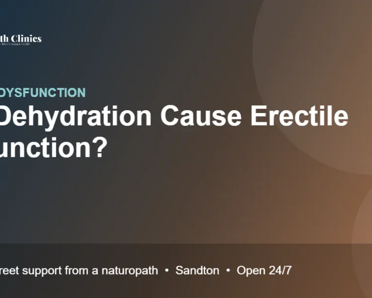 Can Dehydration Cause Erectile Dysfunction?