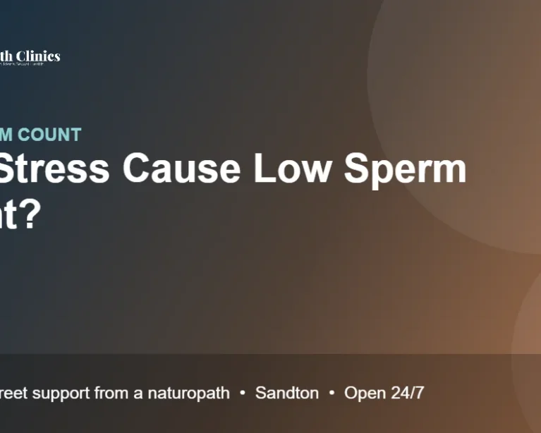 Can Stress Cause Low Sperm Count?