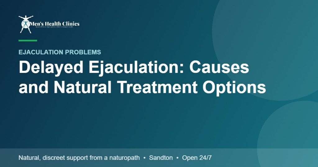 Delayed Ejaculation: Causes and Natural Treatment Options 78 Delayed Ejaculation: Causes and Natural Treatment Options