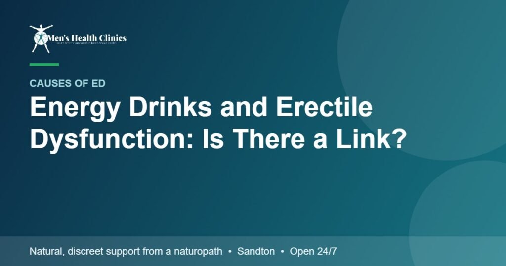 Energy Drinks and Erectile Dysfunction: Is There a Link? 78 Energy Drinks and Erectile Dysfunction: Is There a Link?