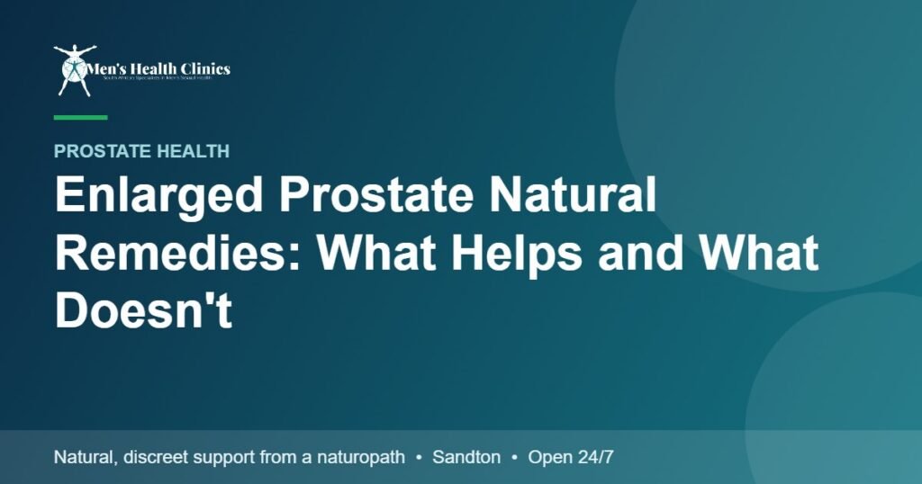 Enlarged Prostate Natural Remedies: What Helps and What Doesn't 78 Enlarged Prostate Natural Remedies: What Helps and What Doesn't