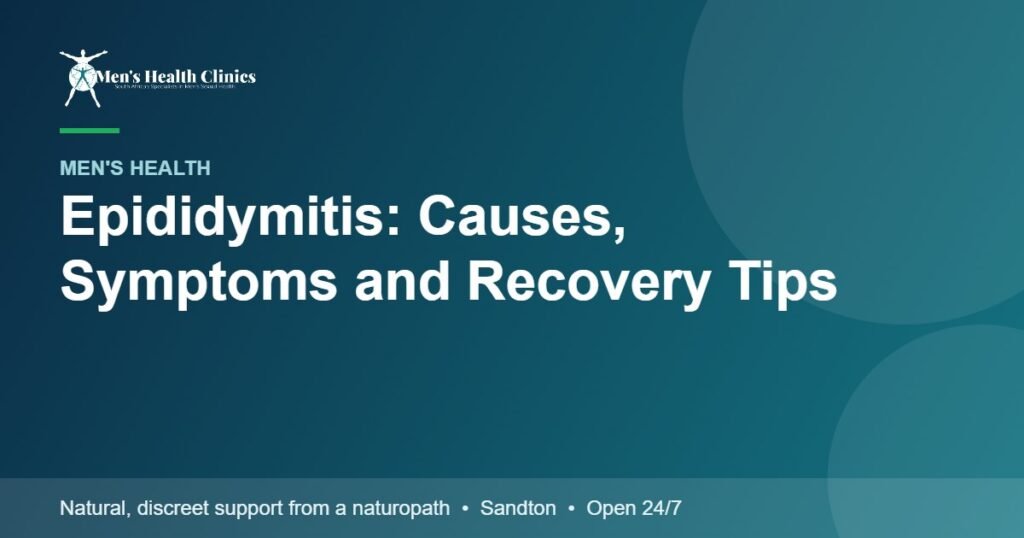 Epididymitis: Causes, Symptoms and Recovery Tips