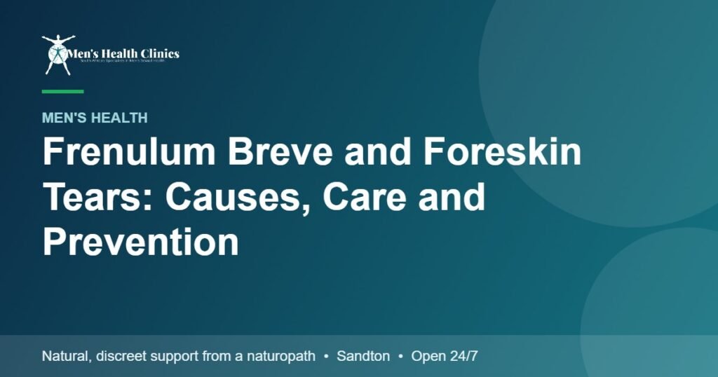 Frenulum Breve and Foreskin Tears: Causes, Care and Prevention