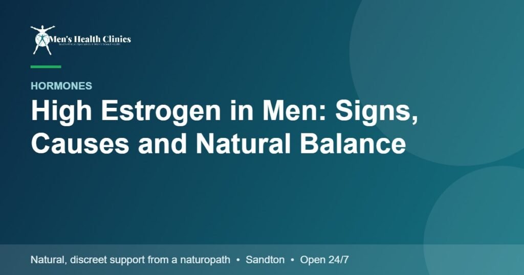 High Estrogen in Men: Signs, Causes and Natural Balance 78 High Estrogen in Men: Signs, Causes and Natural Balance