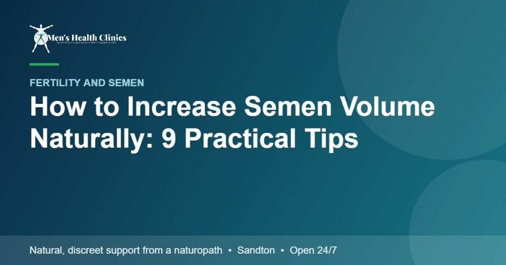 How to Increase Semen Volume Naturally: 9 Practical Tips 78 How to Increase Semen Volume Naturally: 9 Practical Tips