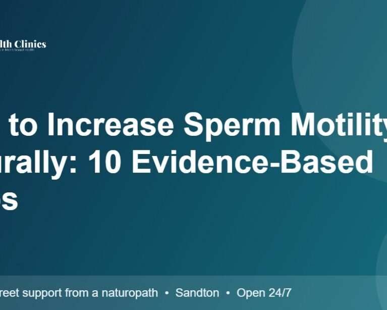 How to Increase Sperm Motility Naturally: 10 Evidence-Based Steps