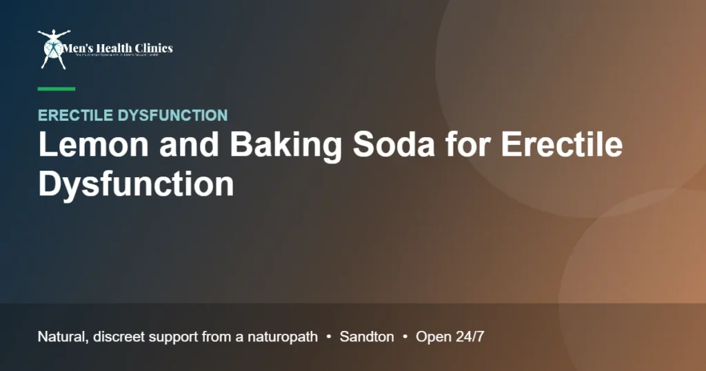 Lemon and Baking Soda for Erectile Dysfunction: Does It Work? 78 Lemon and Baking Soda for Erectile Dysfunction