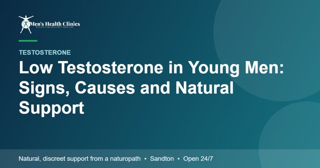 Low Testosterone in Young Men: Signs, Causes and Natural Support 78 Low Testosterone in Young Men: Signs, Causes and Natural Support