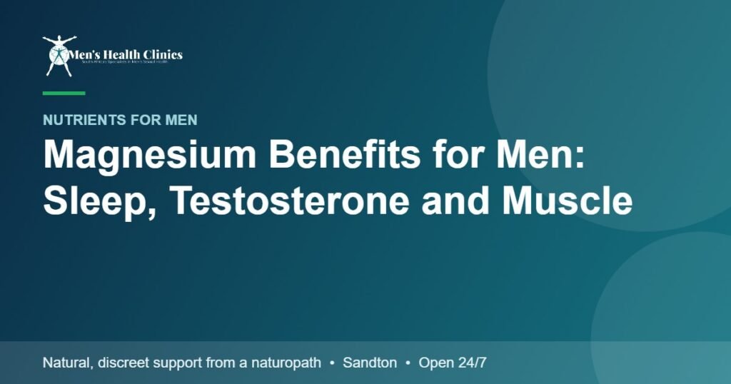Magnesium Benefits for Men: Sleep, Testosterone and Muscle 78 Magnesium Benefits for Men: Sleep, Testosterone and Muscle