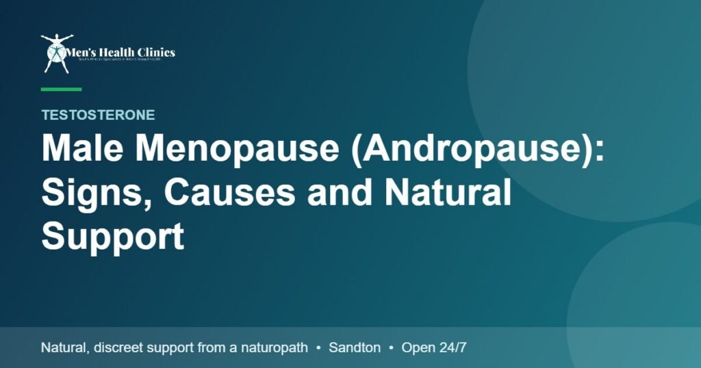 Male Menopause (Andropause): Signs, Causes and Natural Support 78 Male Menopause (Andropause): Signs, Causes and Natural Support