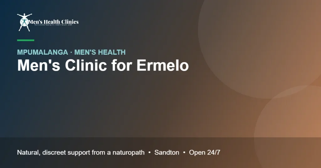Mens Clinic for Ermelo: Natural Men's Health Care, Remote or In Person 78 Mens Clinic for Ermelo