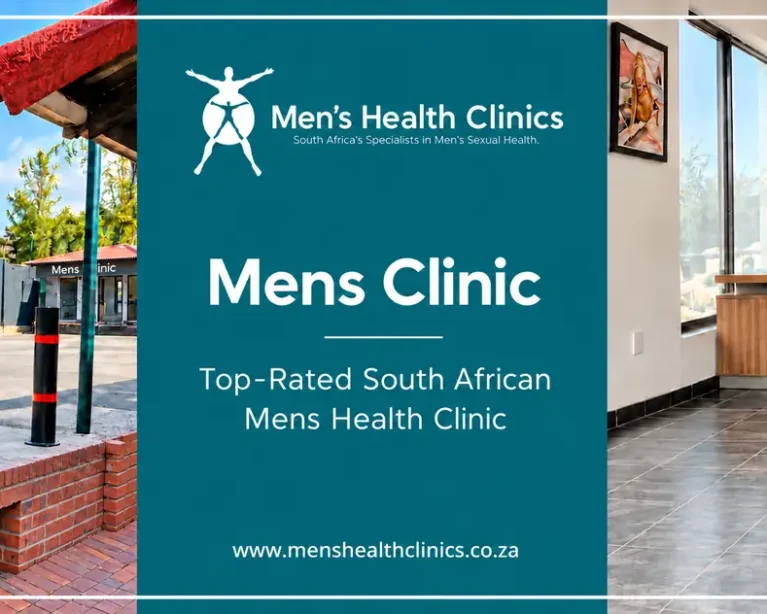 Men's Health Clinics practice entrance and consulting room, Buccleuch, Sandton