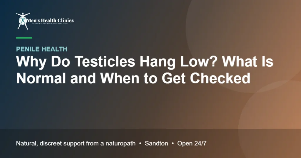 Why Do Testicles Hang Low? What Is Normal and When to Get Checked