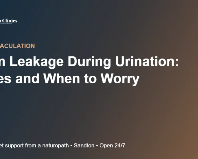 Sperm Leakage During Urination: Causes and When to Worry