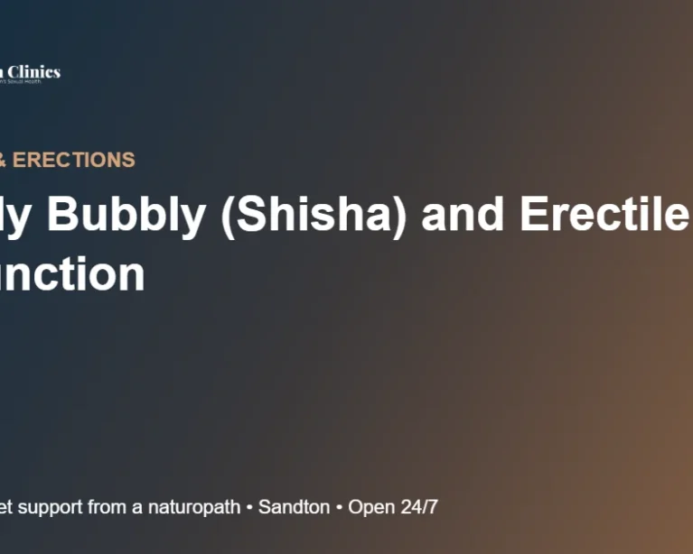 Hubbly Bubbly (Shisha) and Erectile Dysfunction