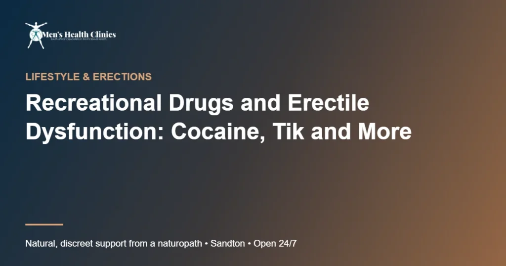 Recreational Drugs and Erectile Dysfunction: Cocaine, Tik and More 78 Recreational Drugs and Erectile Dysfunction: Cocaine, Tik and More