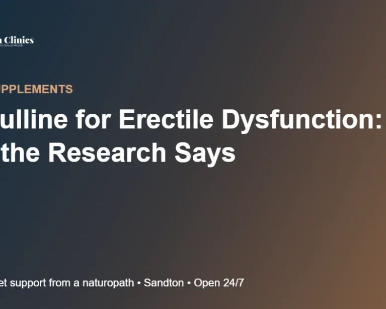 L-Citrulline for Erectile Dysfunction: What the Research Says
