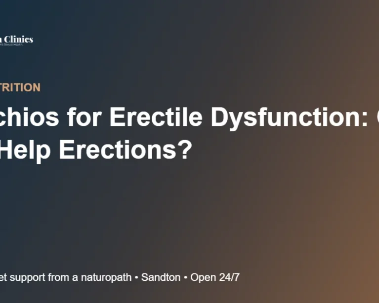 Pistachios for Erectile Dysfunction: Can Nuts Help Erections?