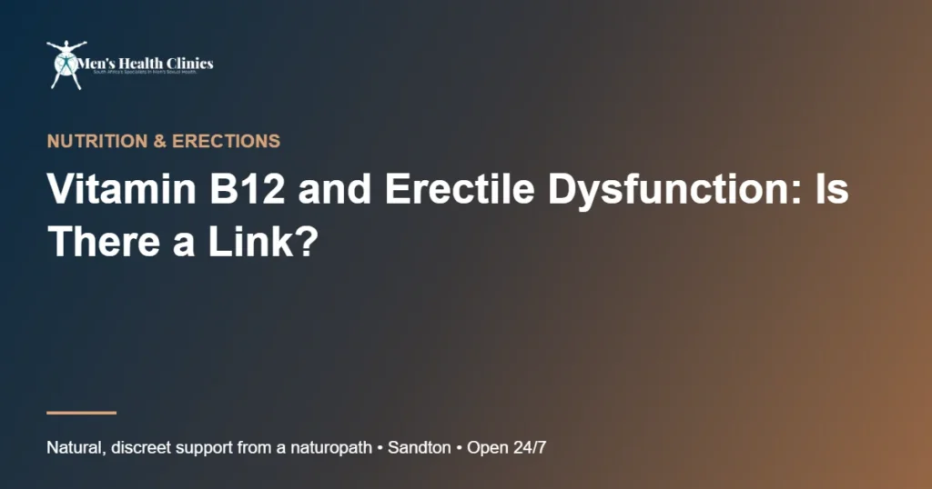 Vitamin B12 and Erectile Dysfunction: Is There a Link? 78 Vitamin B12 and Erectile Dysfunction: Is There a Link?