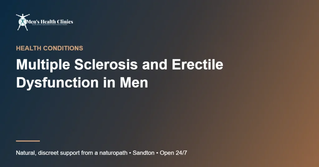 Multiple Sclerosis and Erectile Dysfunction in Men 78 Multiple Sclerosis and Erectile Dysfunction in Men