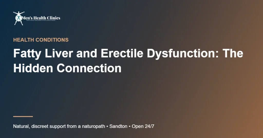 Fatty Liver and Erectile Dysfunction: The Hidden Connection 78 Fatty Liver and Erectile Dysfunction: The Hidden Connection