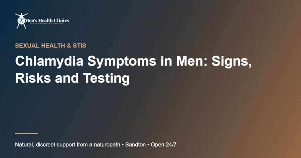 Chlamydia Symptoms in Men: Signs, Risks and Testing 78 Chlamydia Symptoms in Men: Signs, Risks and Testing