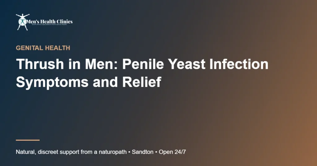 Thrush in Men: Penile Yeast Infection Symptoms and Relief