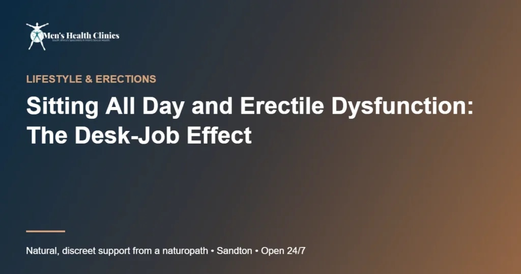 Sitting All Day and Erectile Dysfunction: The Desk-Job Effect 78 Sitting All Day and Erectile Dysfunction: The Desk-Job Effect