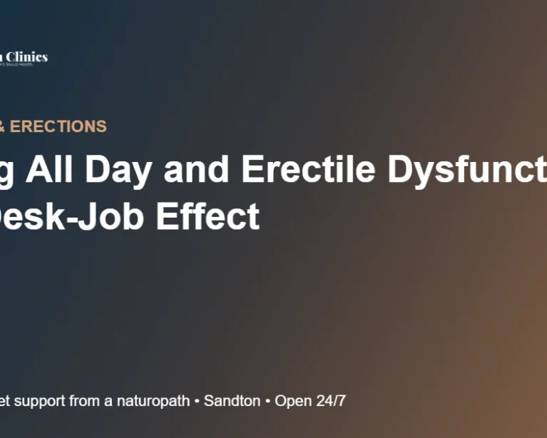 Sitting All Day and Erectile Dysfunction: The Desk-Job Effect