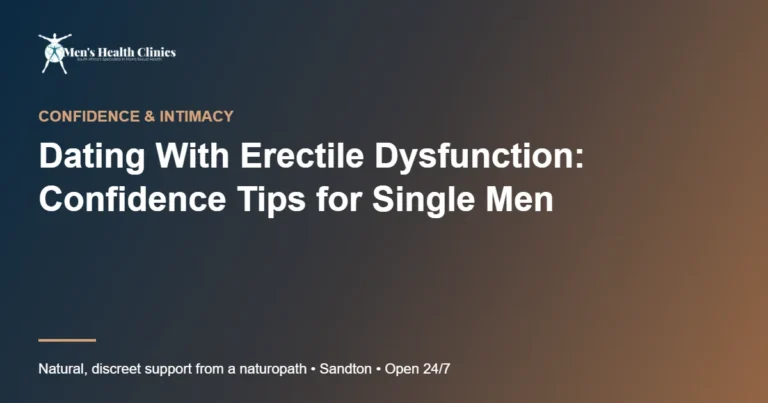 Dating With Erectile Dysfunction: Confidence Tips for Single Men