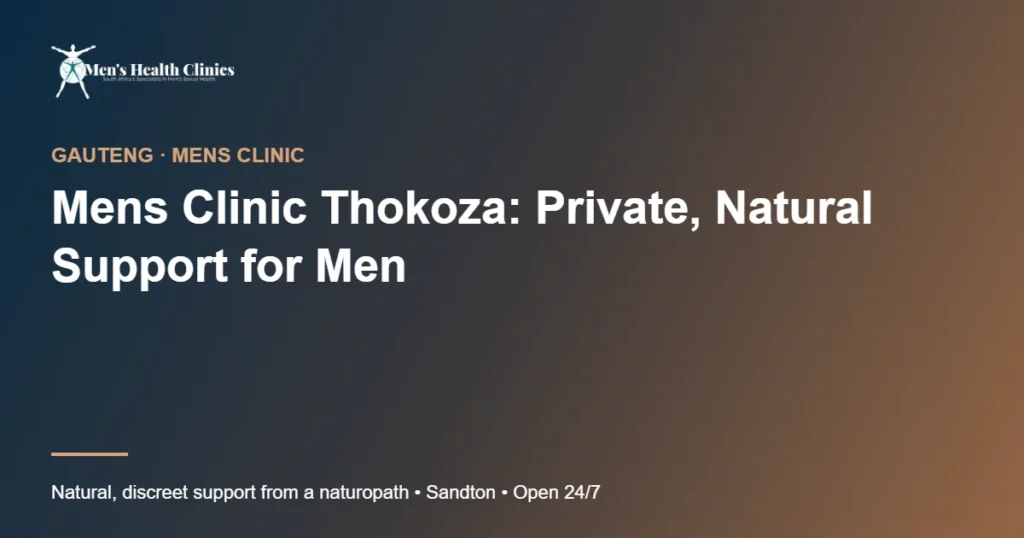 Mens Clinic Thokoza: Private, Natural Support for Men 78 Mens Clinic Thokoza: Private, Natural Support for Men