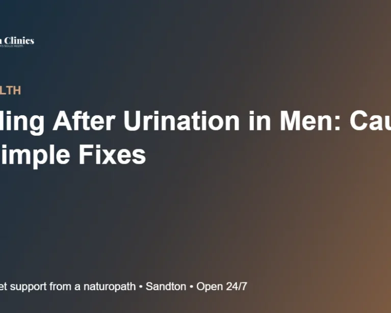 Dribbling After Urination in Men: Causes and Simple Fixes