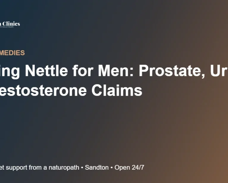 Stinging Nettle for Men: Prostate, Urinary and Testosterone Claims