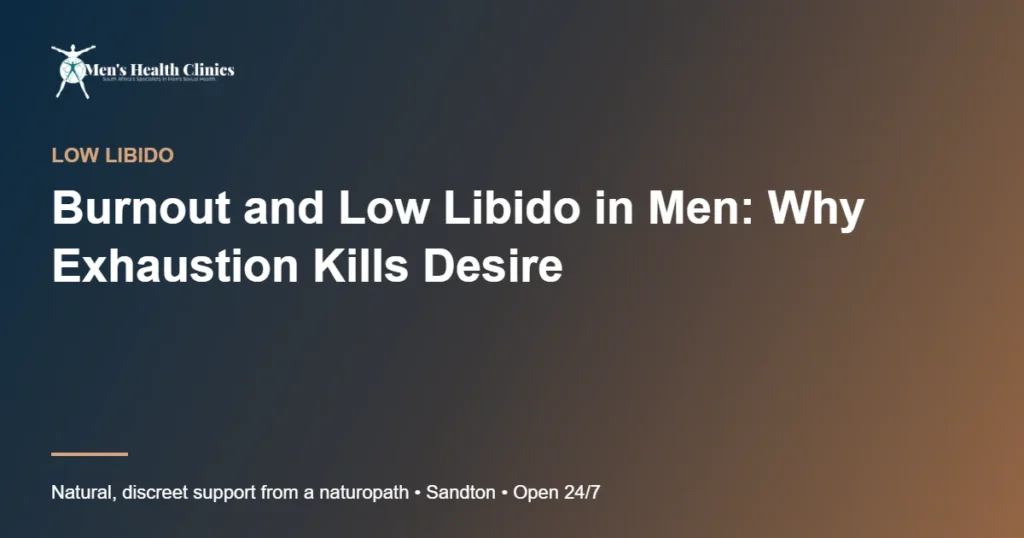 Burnout and Low Libido in Men: Why Exhaustion Kills Desire 78 Burnout and Low Libido in Men: Why Exhaustion Kills Desire