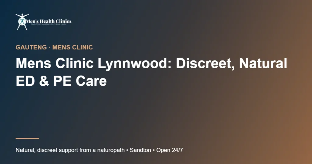 Mens Clinic Lynnwood: Discreet, Natural ED & PE Care