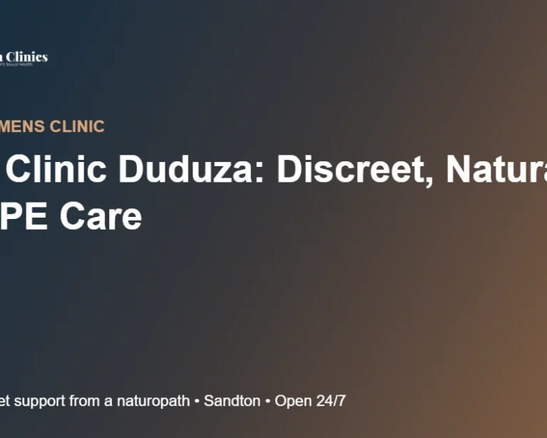 Mens Clinic Duduza: Discreet, Natural ED & PE Care