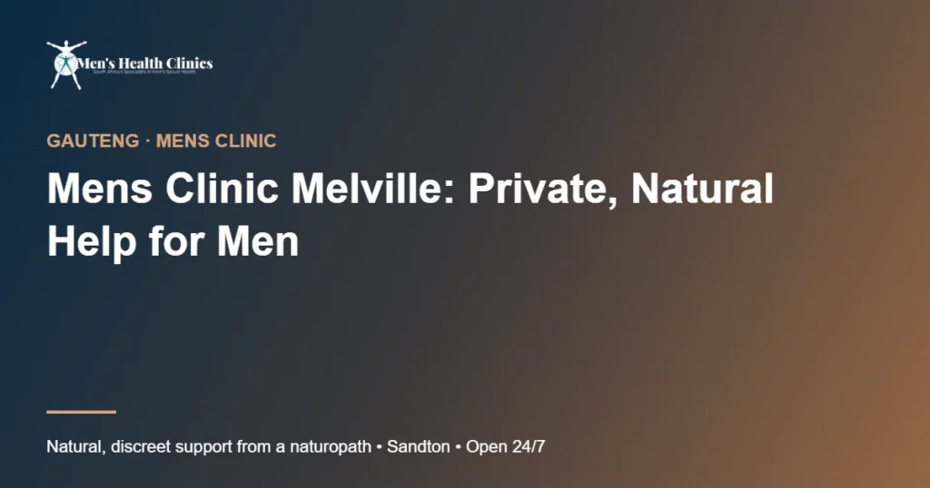 Mens Clinic Melville: Private, Natural Help for Men