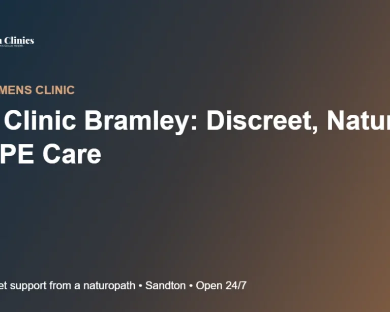 Mens Clinic Bramley: Discreet, Natural ED & PE Care