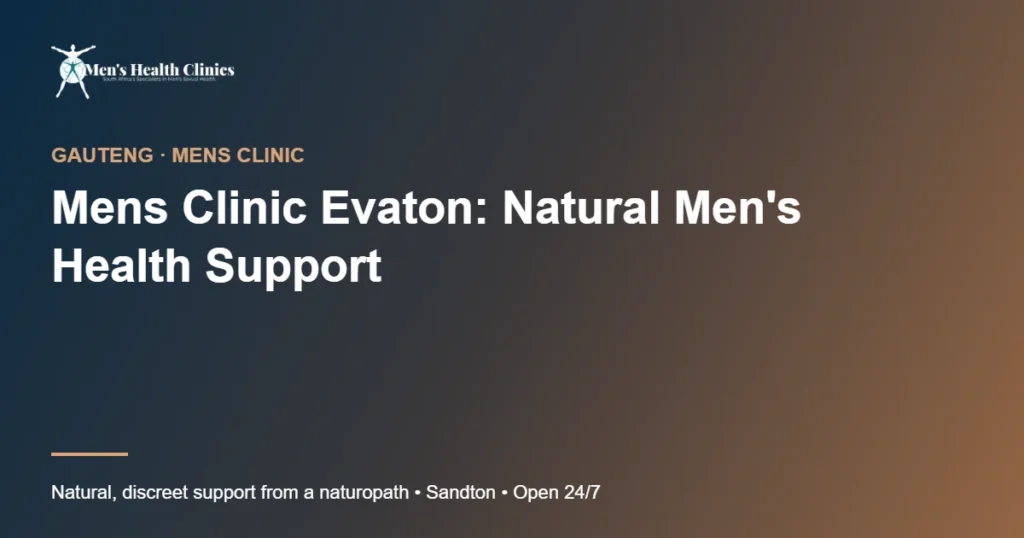 Mens Clinic Evaton: Natural Men's Health Support 78 Mens Clinic Evaton: Natural Men's Health Support