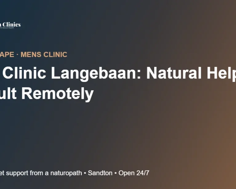 Mens Clinic Langebaan: Natural Help, Consult Remotely