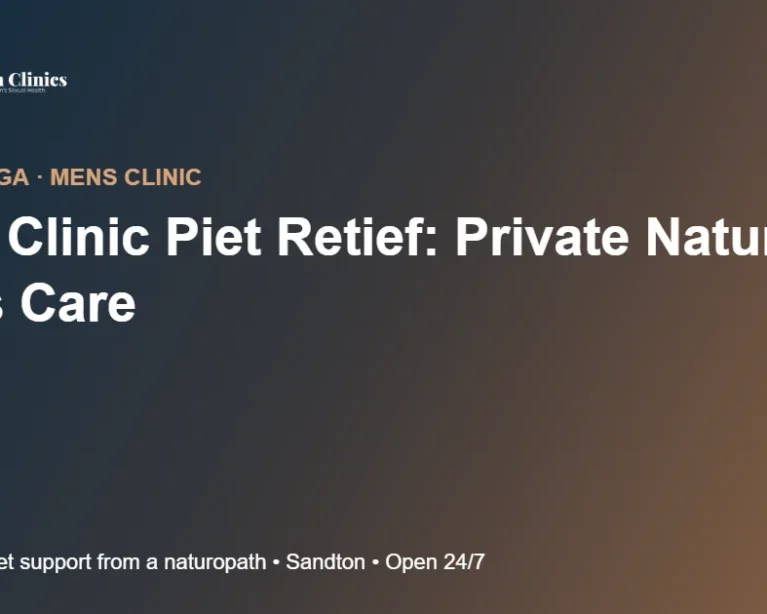 Mens Clinic Piet Retief: Private Natural Men's Care