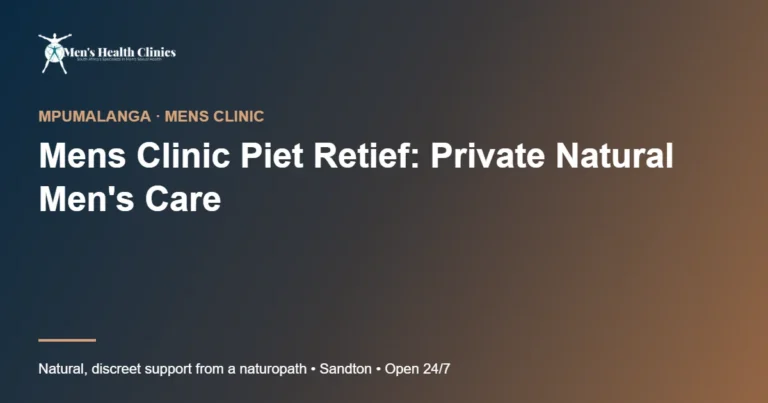 Mens Clinic Piet Retief: Private Natural Men's Care