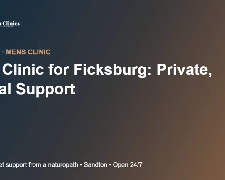 Mens Clinic for Ficksburg: Private, Natural Support