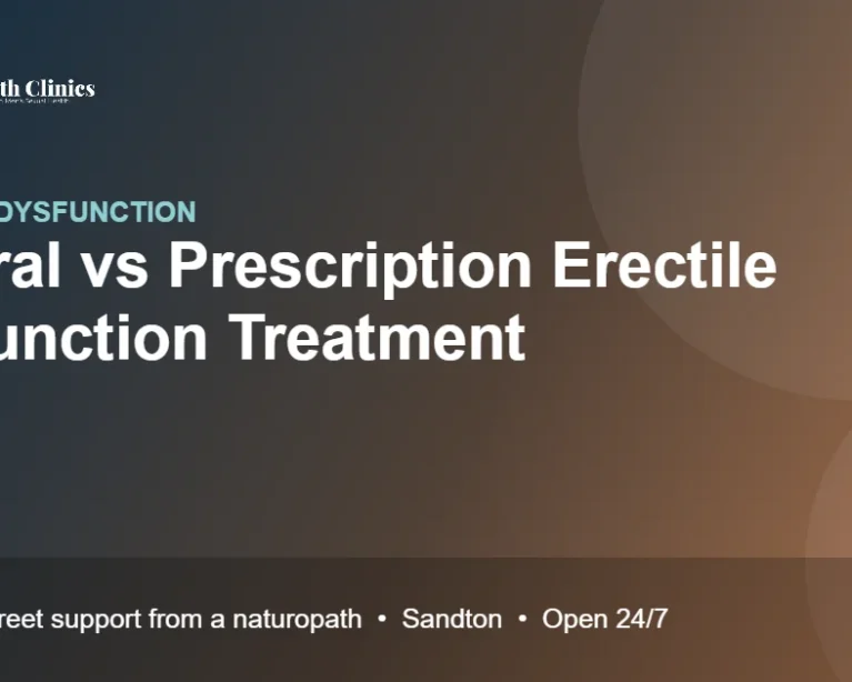 Natural vs Prescription Erectile Dysfunction Treatment