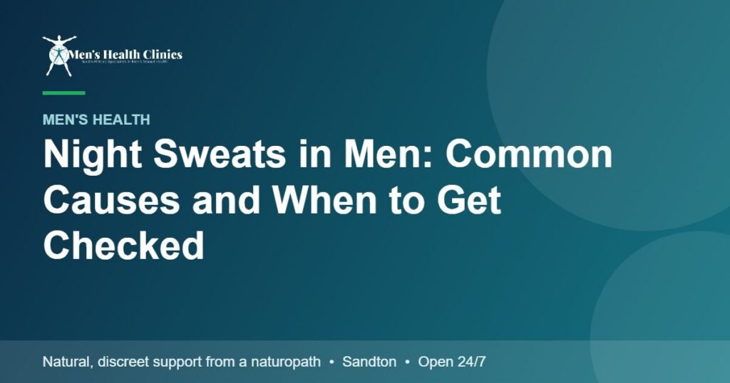 Night Sweats in Men: Common Causes and When to Get Checked 78 Night Sweats in Men: Common Causes and When to Get Checked